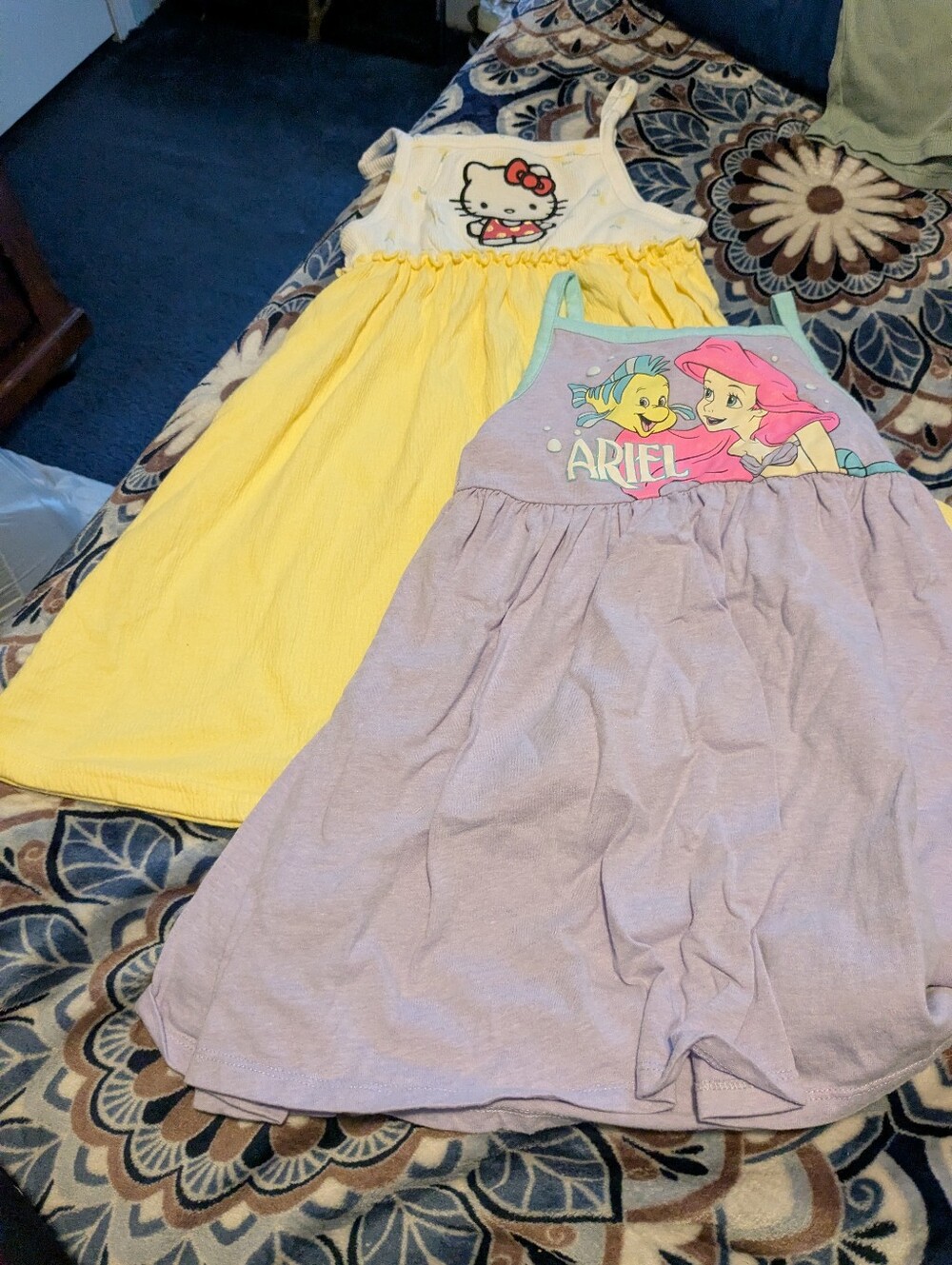 Hello Kitty Yellow Sundress & Ariel Lavender Dress - Kids Pack